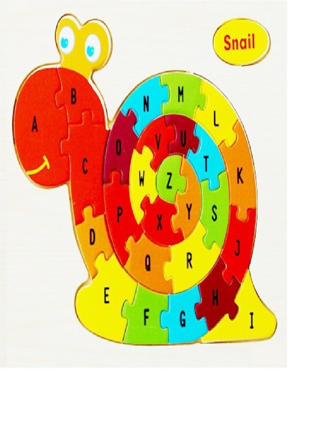 ماياترا أحجية الحروف الأبجدية الخشبية التعليمية للأطفال من ماياترا - مجموعة من 8 قطع - Image 4